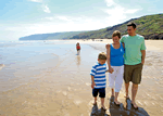 Reighton Sands in Filey, North East England